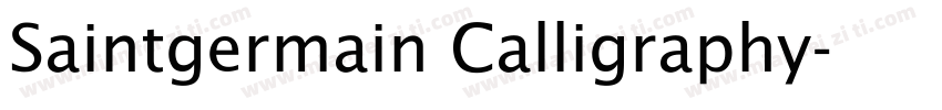 Saintgermain Calligraphy字体转换